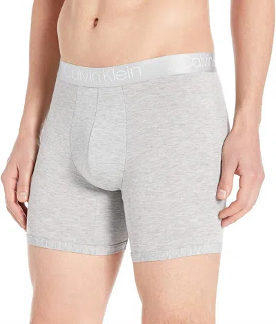 Shop Calvin Klein Ultra Soft Modal Boxer Brief In Grey Heather