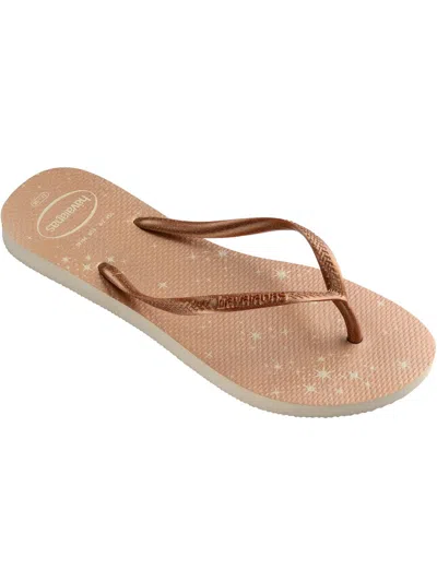 HAVAIANAS TROPICAL WOMENS SANDALS SLIP ON FLIP-FLOPS 