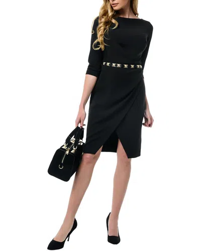 Shop Arefeeva Arefeva Elbow Sleeve Midi Dress In Black
