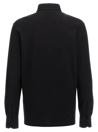 Shop Brunello Cucinelli Cotton  Shirt Polo Black