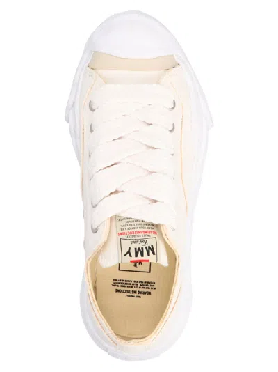 Shop Miharayasuhiro Hank Low Sneakers White