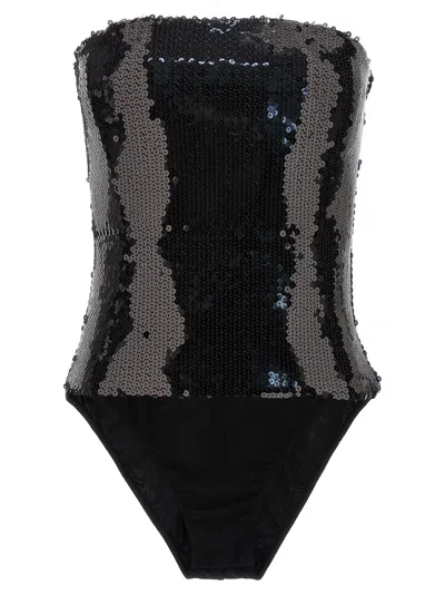 Shop Alexandre Vauthier Sequin Bodysuit Underwear, Body Black