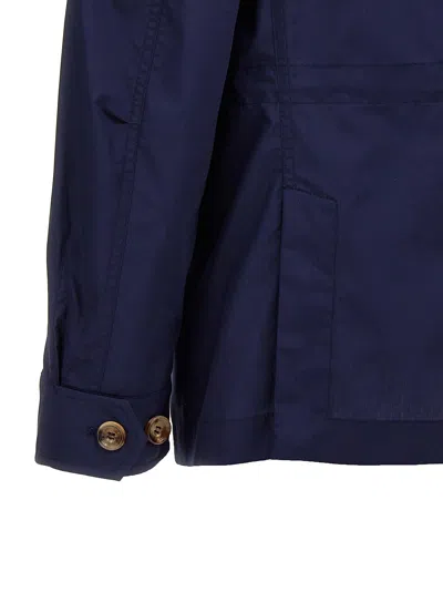 Shop Brunello Cucinelli Waterproof Jacket Casual Jackets, Parka Blue