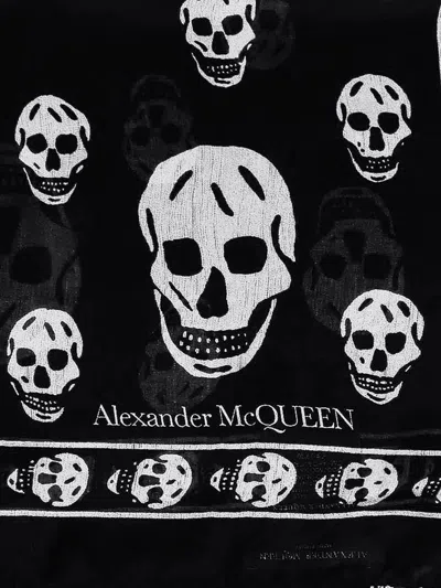Shop Alexander Mcqueen Man Scarf Man Black Scarves