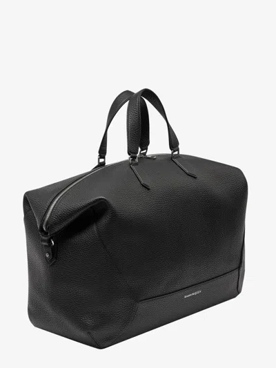 Shop Alexander Mcqueen Man The Edge Man Black Travel Bags