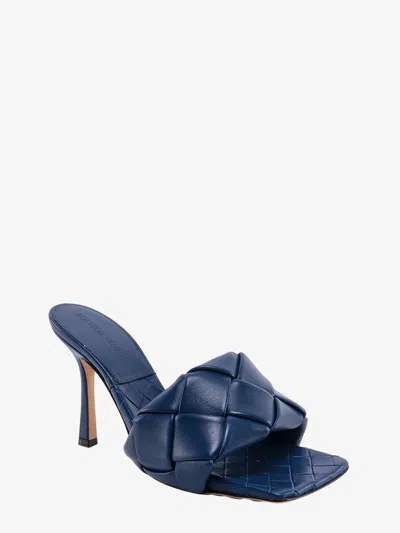 Shop Bottega Veneta Woman Lido Woman Blue Sandals