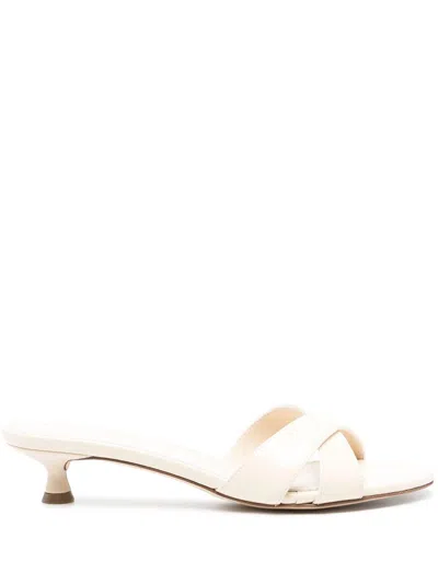 Shop Aeyde Stina Patent Calf Leather Creamy Shoes