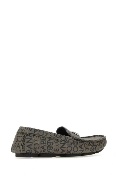 Shop Dolce & Gabbana Man Printed Jacquard Loafers In Multicolor