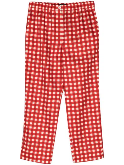 Shop Joseph Pants In Crimson Combo