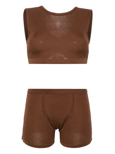 Shop Niccolò Pasqualetti Underwear In Brown