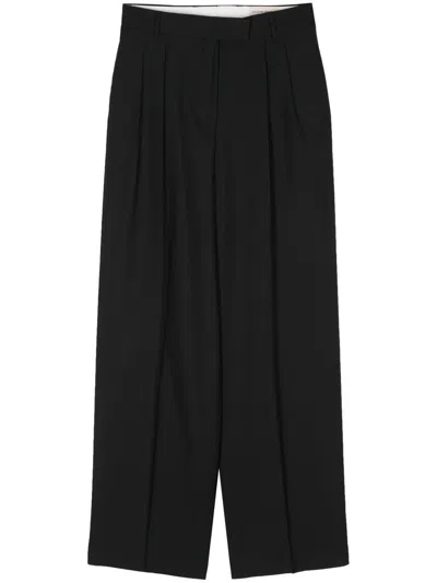 Shop Officine Generale Officine Générale Nastia Pants Itl Wool Mohair Clothing In Black