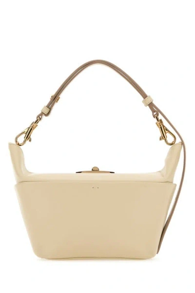 Shop Tod's Woman Sand Leather Shoulder Bag In Brown