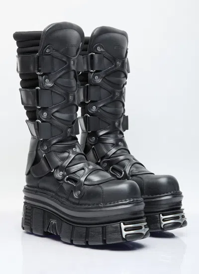 Shop Vetements Men Tower Boots In Black