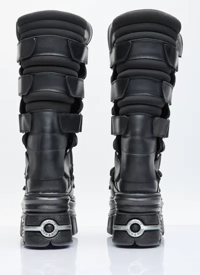 Shop Vetements Men Tower Boots In Black