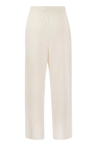 Majestic Extra-fine Viscose Trousers In Neutral