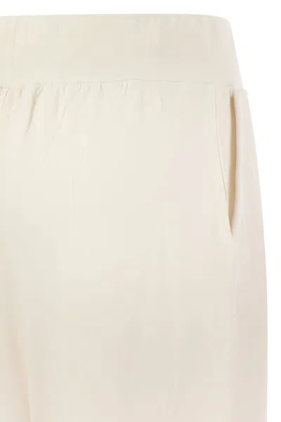 Majestic Extra-fine Viscose Trousers In Neutral