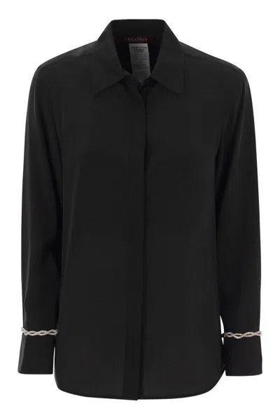 Shop Max Mara Studio Celebre - Silk Shirt In Black