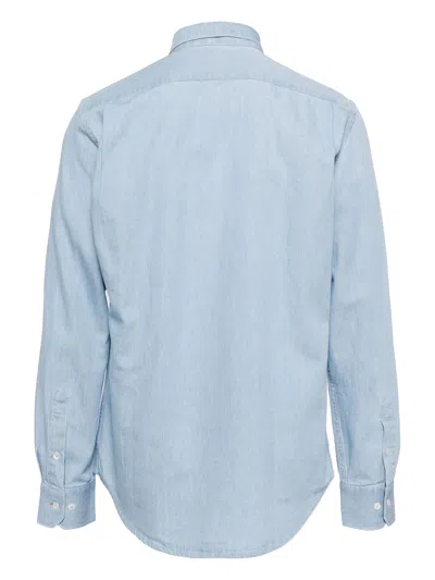 Shop Paul Smith Button-up Denim Shirt