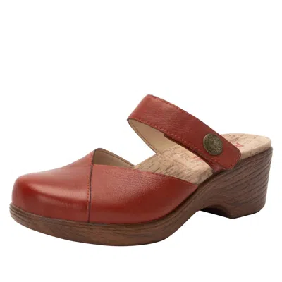 Shop Alegria Women's Sydni Heels In Rust In Red