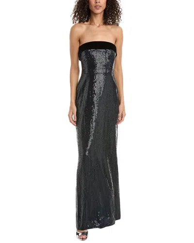 Shop ml Monique Lhuillier Reese Sequins Gown In Black