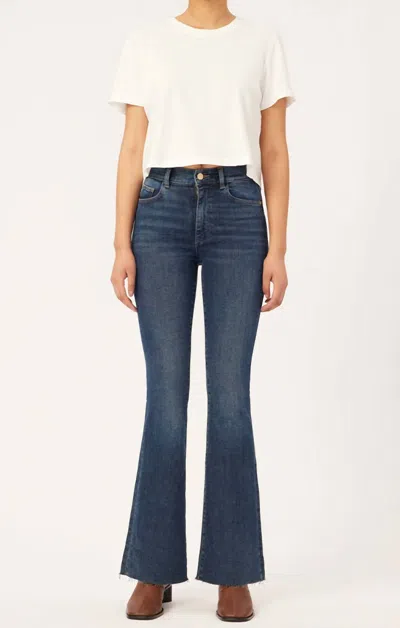 Shop Dl1961 - Women's Bridget Boot High Rise 31.5" Jeans In Seacliff In Blue