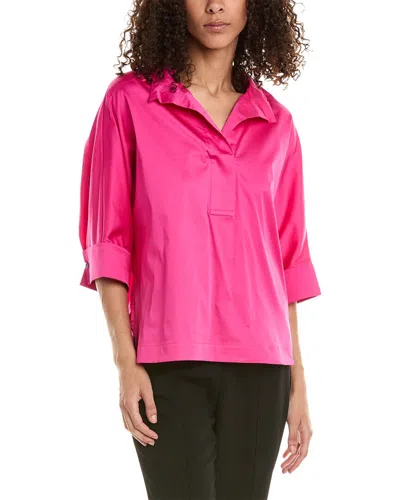 Shop Ted Baker Wide-neck Blouse In Pink
