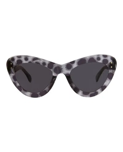 Shop Alaïa Cat Eye-frame Acetate Sunglasses In Grey
