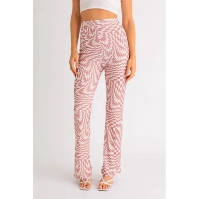 Shop Le Lis Trippy Daze Pant In Pink/white