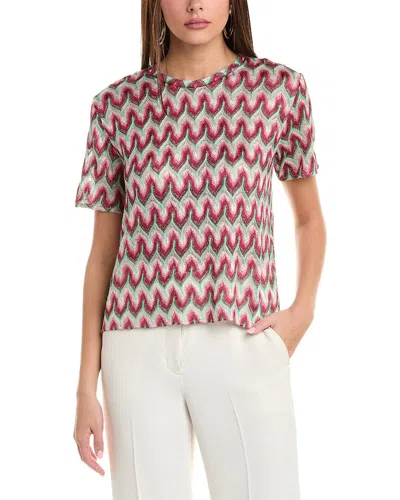Shop M Missoni Top In Pink