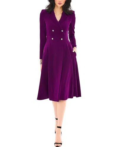Shop Bgl Midi Dress In Purple