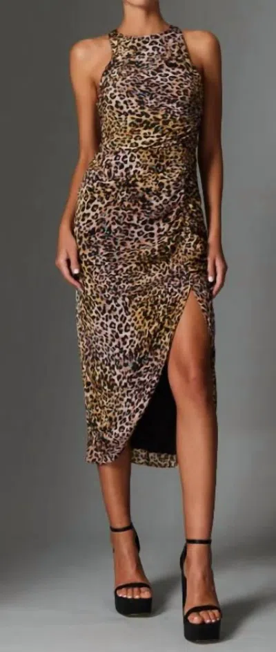 Shop Gilner Farrar Mel Dress In Panthera In Brown