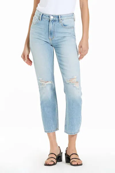 Shop Dear John Denim Jodi Cropped Straight Jeans In Bahamas In Blue