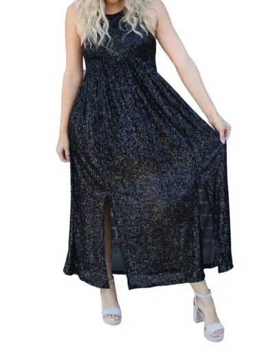 Shop Wishlist Princess Maxi Dress In Black In Blue