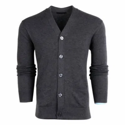 Shop Greyson Clothiers Cheyenne Cardigan Sweater In Dark Grey Heather