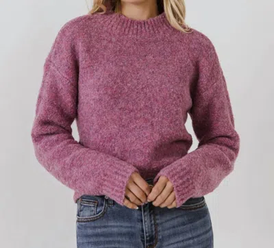 Shop English Factory Jenny Burnout Sweater In Pink
