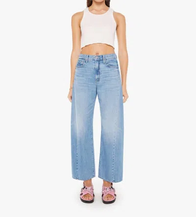 Shop Mother The Half Pipe Flood Jeans In Material Girl In Blue