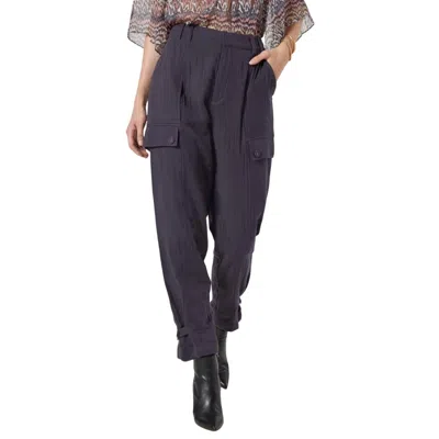 Shop Joie Alexica Cotton Cargo Pants In Graphite In Pink