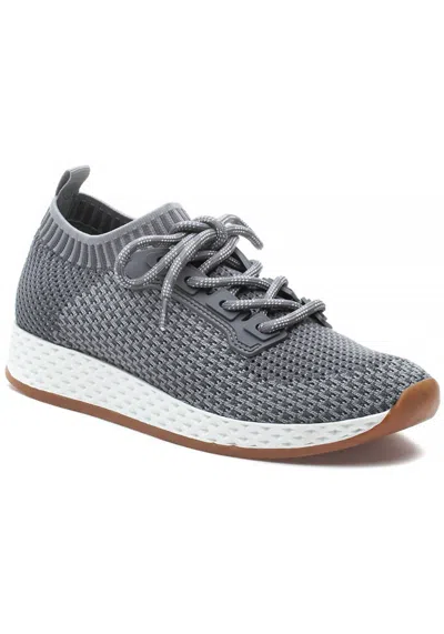 Shop J/slides Women's Raleigh Lace Up Sock Sneaker In Grey