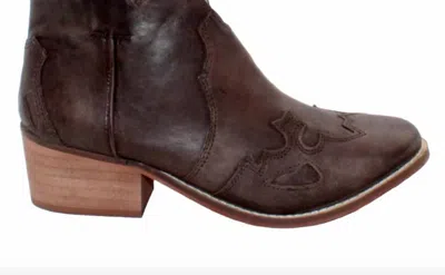Shop Volatile Drexel Genuine Leather Bootie In Khaki In Brown