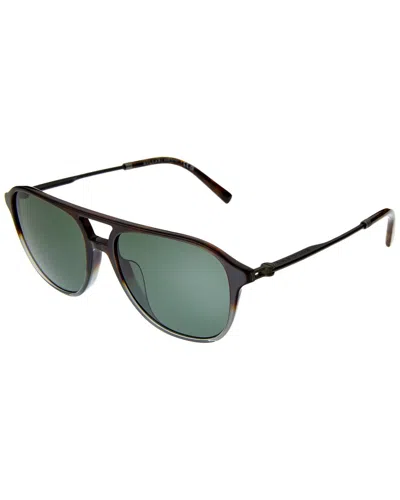 Shop Bulgari Men's Bv7038f 57mm Sunglasses In Green