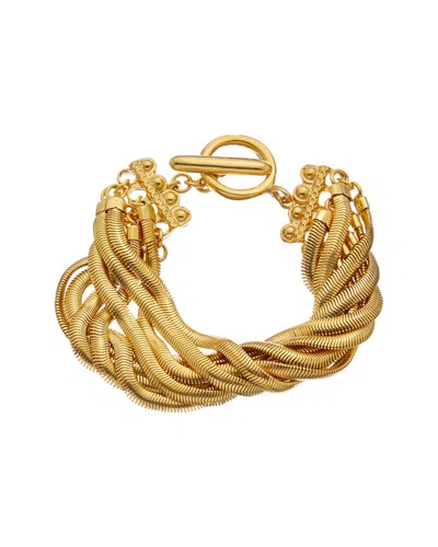 Shop Ben-amun Cobra Plated Bracelet In Gold