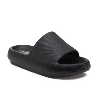 Shop J/slides Women's Squeezy Slip On Sandals In Black