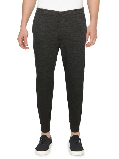 Shop Polo Ralph Lauren Mens Knit Comfortable Jogger Pants In Grey