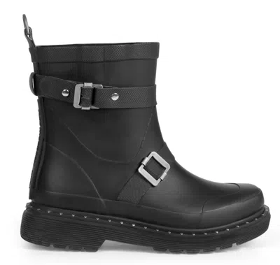 Shop Ilse Jacobsen Women's Short Rubber Boot With Studs 320m In Black