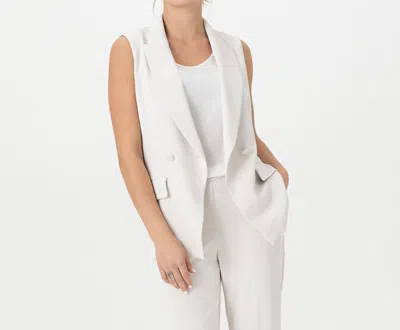 Shop Renuar Cloud Vest In Beige In White