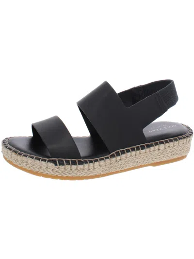 Shop Cole Haan Cloudfeel Womens Leather Slip-on Espadrilles In Black