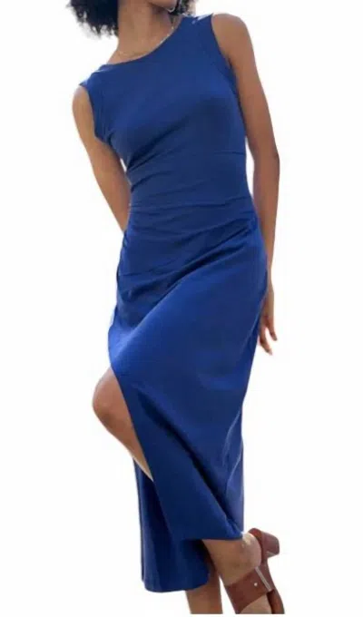 Shop Grey State Alina Dress In Indigo In Blue