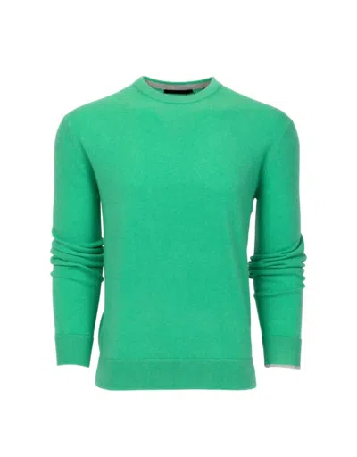 Shop Greyson Clothiers Tomahawk Cashmere Crewneck Sweater In Serpentine In Green