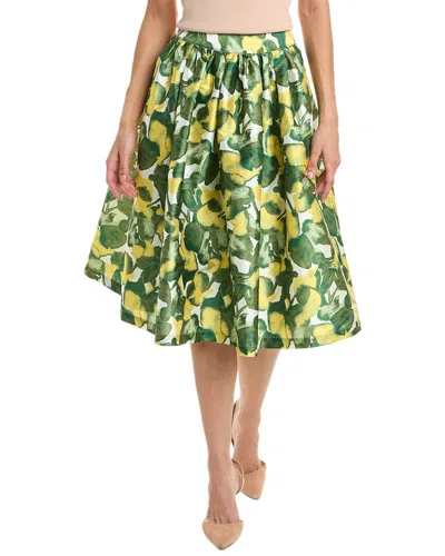 Shop Frances Valentine Barbara Midi Skirt In Green