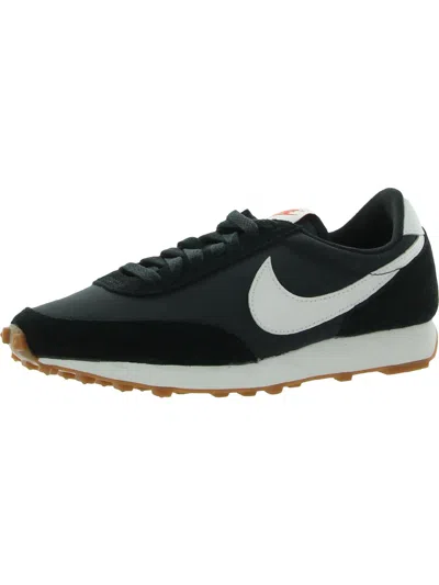 Shop Nike Daybreak Womens Suede Performance Running Shoes In Black